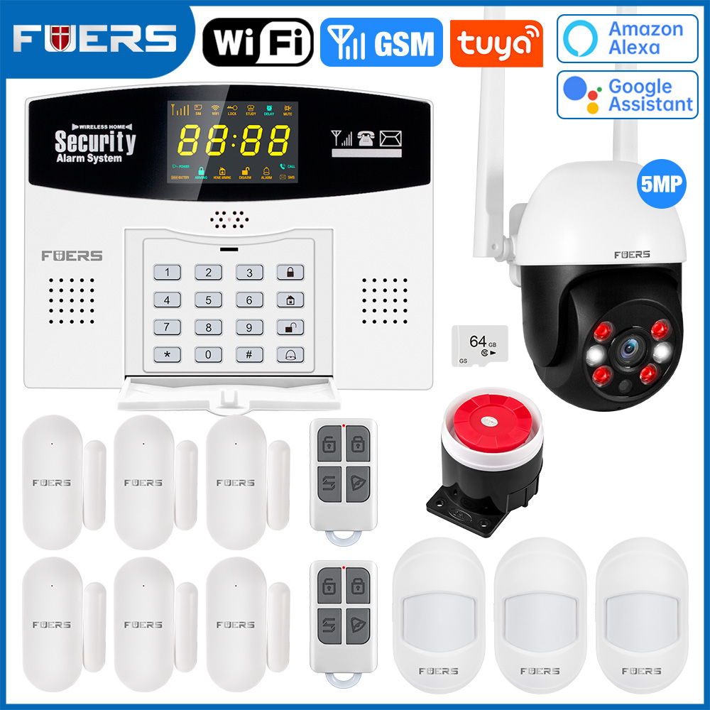 Home Security Front Door Camera - Fuers Tuya نظام إنذار ذكي عدة