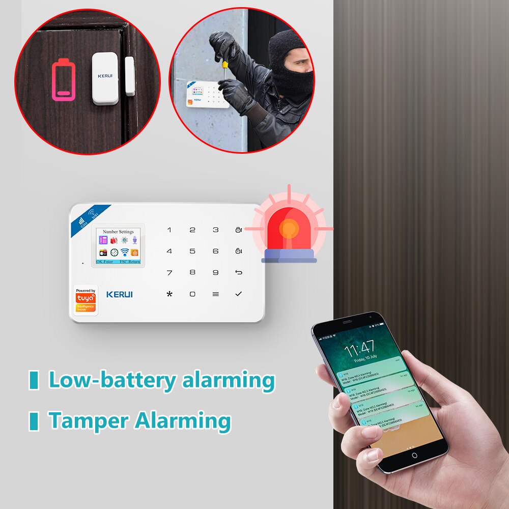 KERUI W181 Tuya Smart WIFI GSM - مراجعة Home Security Front Door Camera وسعره