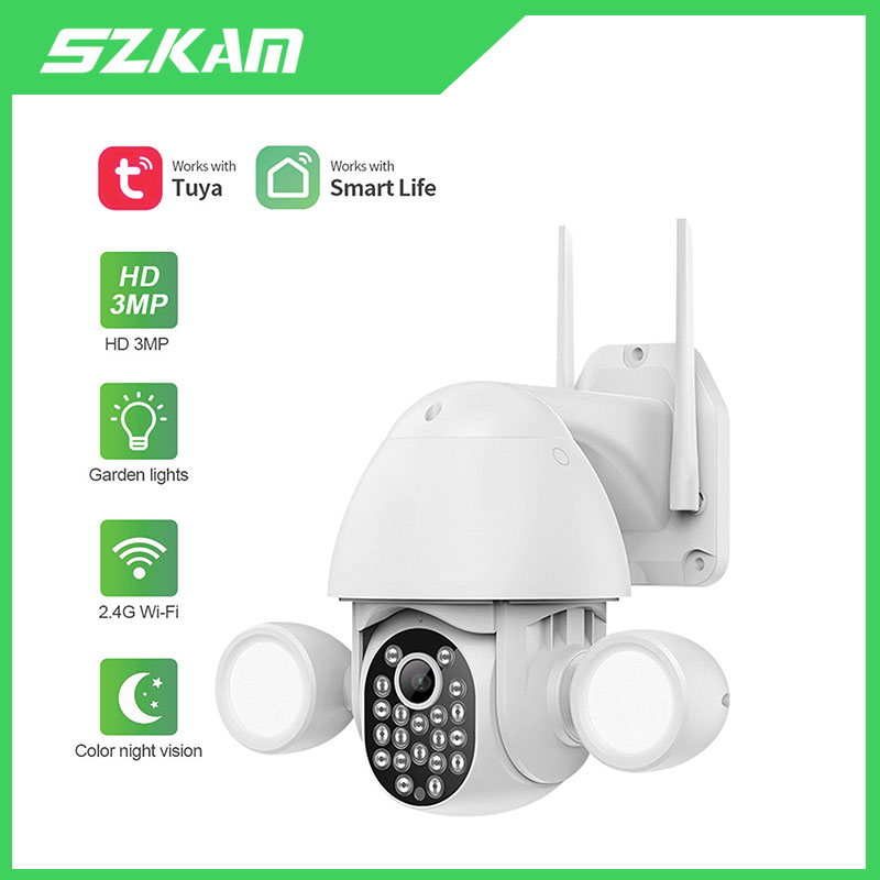 Tuya Smartlife APP الإضاءة الذ - مراجعة Home Security Flood Lights وسعره