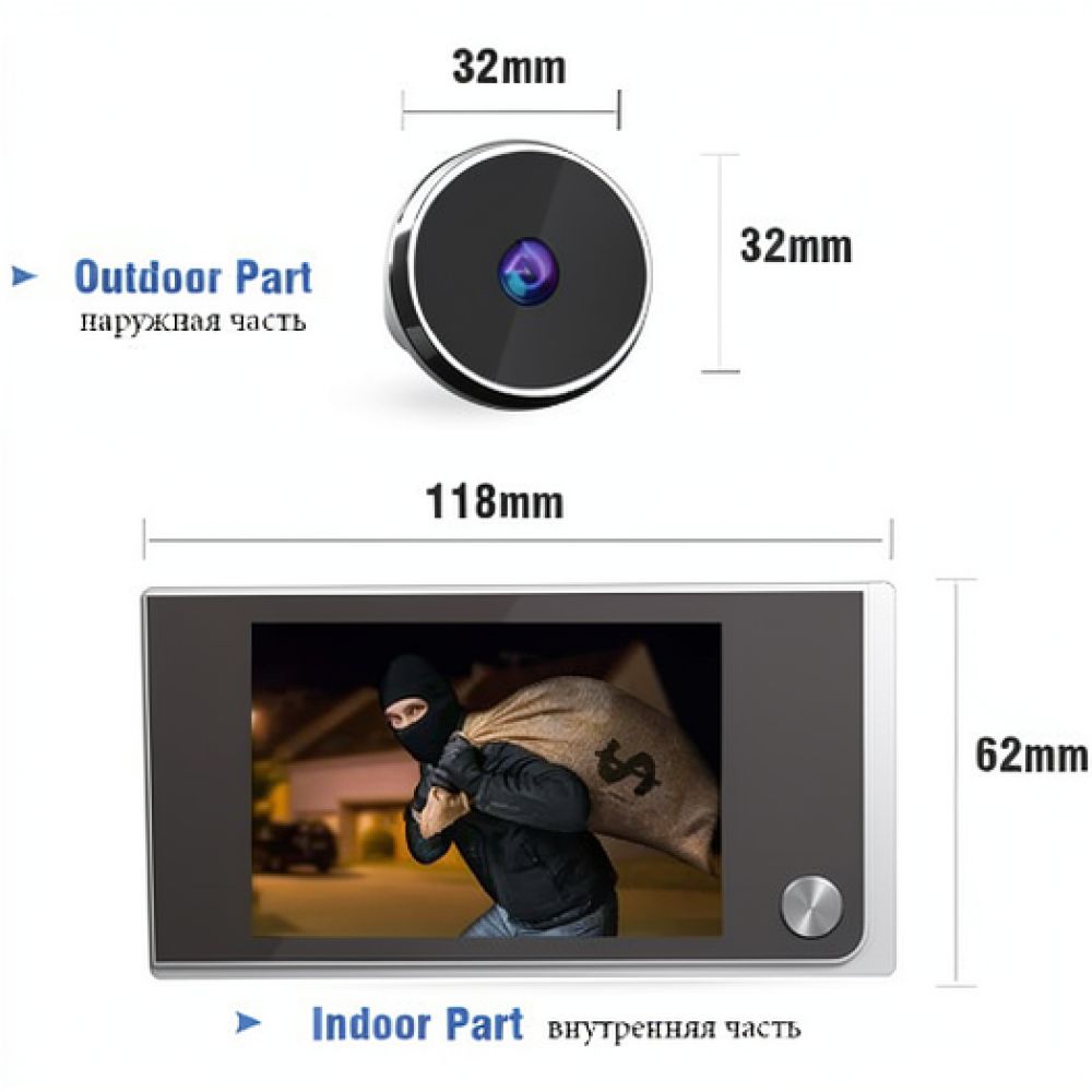 نظام مراقبة كاميرا عين الحناء  - مراجعة Home Security Front Door Camera وسعره
