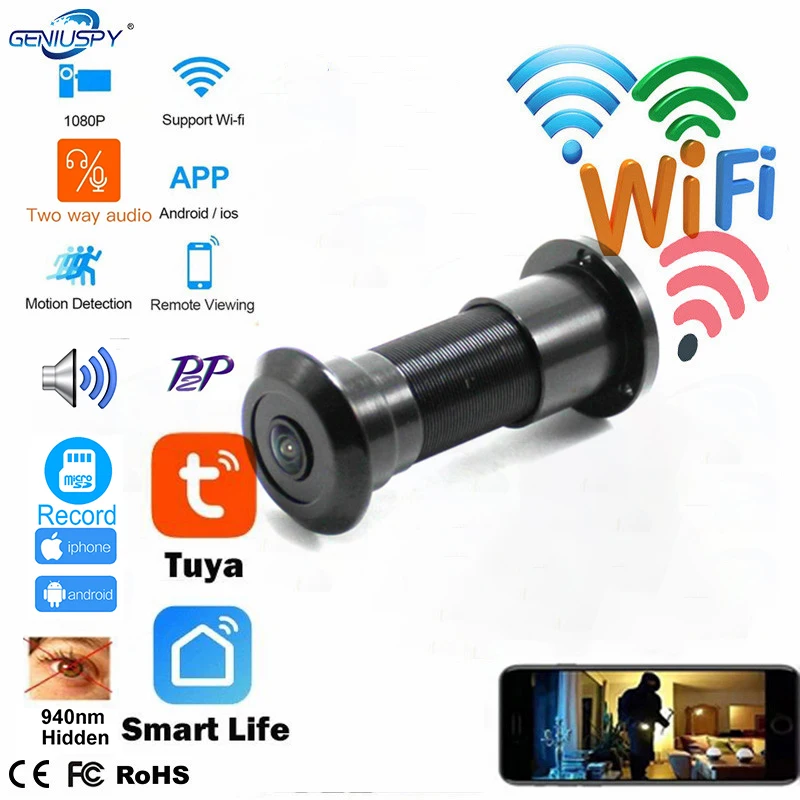 Tuya WIFI اتجاهين الصوت باب ال - مراجعة Home Security Front Door Camera وسعره